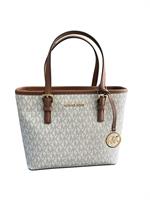 Michael Kors Borsa A Mano Con Tracolla Mini 35T9GTVT0B Colore Vaniglia Logato