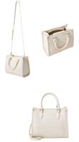 Valentino Bags Borsa A Mano Con Tracoll Rised Re VBS8P905 Colore Ecru