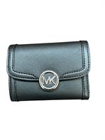 Michael Kors Portafoglio Donna Piccolo 35S4S99GF2L Colore Nero Logo Argento
